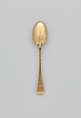 Set of five teaspoons, John Ladyman (active 1697–1712 or later), Gold, Irish, Dublin
