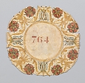 Medallion, Silk and metal thread, French
