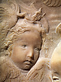 Madonna and Child with Angels, Antonio Rossellino (Italian, Settignano 1427–ca. 1479 Florence), Marble with gilt details on halo and dress, Italian, Florence