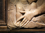 Madonna and Child with Angels, Antonio Rossellino (Italian, Settignano 1427–ca. 1479 Florence), Marble with gilt details on halo and dress, Italian, Florence