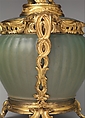 Potpourri bowl with cover, Stoneware; gilt-bronze mounts, Chinese with French mounts