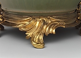 Potpourri bowl with cover, Stoneware; gilt-bronze mounts, Chinese with French mounts