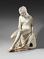 Bather (from a fountain group), Jean Antoine Houdon (French, Versailles 1741–1828 Paris), Marble, French, Paris