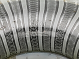 Plate, Glass-latticinio, "cold-painted," gouache, Italian, Venice and Austrian, South Tyrol