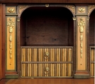 Rolltop desk, David Roentgen (German, Herrnhaag 1743–1807 Wiesbaden, master 1780), Oak, pine, walnut, cherry, tulipwood, and mahogany (later drawers), veneered with maple hornbeam (both partially stained), tulipwood, burl wood (stained), mahogany, holly, walnut, and other woods; gilt bronze, brass, steel, and iron; marble; partially tooled and gilded leather, German, Neuwied am Rhein