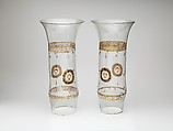 Storm shade (one of a pair), Glass, Italian, Venice or Austrian, Innsbruck