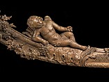 Crest rail of a settee, In the manner of François Roumier, Walnut, French