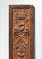 Pilaster panel, Carved oak, originally painted, French