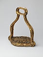 Stirrup, Gilt bronze, French