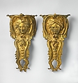 Set of four mounts, Gilt bronze, French