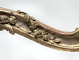 Frame for a daybed (Lit de repos), Carved and gilded walnut, French