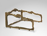 Frame for a daybed (Lit de repos), Carved and gilded walnut, French