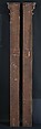Overmantel mirror, Wood: painted and gilded, French