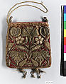 Bag, Metal thread on silk, British