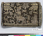 Letter case, Silk and  metal thread, French