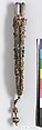 Double scabbard, Silk and metal thread on canvas, British