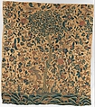 Bed hanging, Wool on cotton and linen twill, British