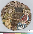 The Annunciation, Silk and metal-wrapped thread on silk, Italian