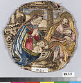 The Holy Family, Silk and metal-wrapped thread on silk, Italian