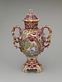 Perfume vase, Chelsea Porcelain Manufactory (British, 1745–1784, Gold Anchor Period, 1759–69), Soft-paste porcelain, British, Chelsea