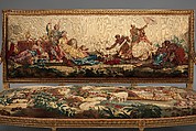 Settee, Tapestry upholstery by Beauvais, Carved and gilded wood; wool, silk, French, Beauvais