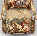 Armchair, Tapestry upholstery by Beauvais, Carved and gilded wood; wool, silk, French, Beauvais