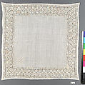 Handkerchief, Dennery, Linen, drawnwork, French