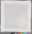 Handkerchief, Linen, French