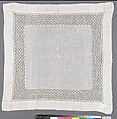 Handkerchief, Drawnwork, Barbadian