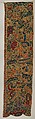 Pair of side curtains for a bed, Linen, embroidered with wool and silk, probably French