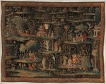 The Toilet of the Princess (from a pair of Indo-Chinese scenes), Attributed to the workshop of John Vanderbank the Elder (Flemish, active 1683, died 1739 London), Wool, silk (19-20 warps per inch, 7-8 per cm.), British, London