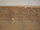 The Abduction of Helen from a set of The Story of Troy, Probably based on a woodcut by Bernard Salomon (French, ca. 1508–ca. 1561), Cotton, embroidered with silk and gilt-paper-wrapped thread, pigment, Chinese, Macao