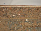 The Abduction of Helen from a set of The Story of Troy, Probably based on a woodcut by Bernard Salomon (French, ca. 1508–ca. 1561), Cotton, embroidered with silk and gilt-paper-wrapped thread, pigment, Chinese, Macao