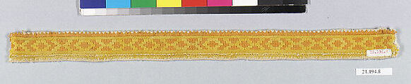 Strip, Cotton on linen, Hungarian