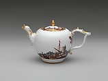 Teapot (part of a service), Meissen Manufactory (German, 1710–present), Hard-paste porcelain, German, Meissen
