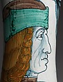 Pharmacy jar (albarello), Maiolica (tin-glazed earthenware), Italian, probably Naples or environs