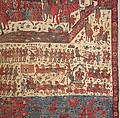 Hanging depicting a European conflict in South India, Cotton, plain weave (drawn and painted, mordant and resist dyed), Indian, Coromandel Coast, for British market