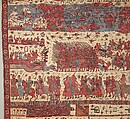 Hanging depicting a European conflict in South India, Cotton, plain weave (drawn and painted, mordant and resist dyed), Indian, Coromandel Coast, for British market