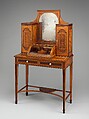 Dressing table, Seddon, Sons and Shackleton (1793–1800), Mahogany, glass, ivory, British, London