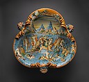 Wine cooler with A Marine Triumph of Bacchus, Perhaps workshop of Guido Durantino (Italian, Urbino, active 1516–ca. 1576), Maiolica (tin-glazed earthenware), Italian, Urbino