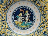 Dish, Maiolica (tin-glazed earthenware), Italian, Faenza