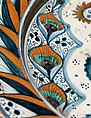 Dish with arms of the Visconti family, Maiolica (tin-glazed earthenware), Italian, probably Deruta