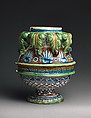 Vase or jar, Maiolica (tin-glazed earthenware), Italian, probably Pesaro