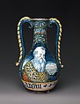 Pharmacy bottle (one of a pair), Workshop of Orazio Pompei (Italian, ca. 1516–1590/96), Maiolica (tin-glazed earthenware), Italian, Castelli