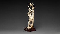 Saint Sebastian, Circle of Master of the Furies (Austrian), Ivory; kingwood socle, Austrian, possibly Salzburg