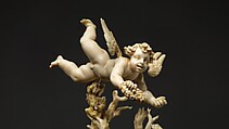 Saint Sebastian, Circle of Master of the Furies (Austrian), Ivory; kingwood socle, Austrian, possibly Salzburg