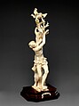 Saint Sebastian, Circle of Master of the Furies (Austrian), Ivory; kingwood socle, Austrian, possibly Salzburg