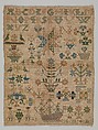 Sampler, Silk on linen, Dutch