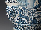 Drug vase (one of a pair), Maiolica (tin-glazed earthenware), Italian