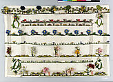 Piece (one of twelve), Silk, needle lace, Greek